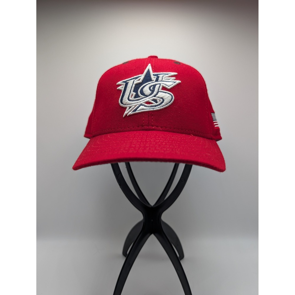 New Era 59FIFTY World Baseball Classic Team USA Red Wool Fitted Hat 7 3/8 WBC
